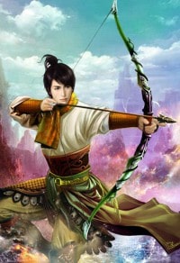 女郎騎着馬來